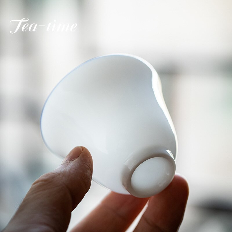 Boutique Sweet White Porcelán teáscsészék Thin Tire Master Cup egytálka kis teáscsésze Kung Fu tea teakóstoló boros ital