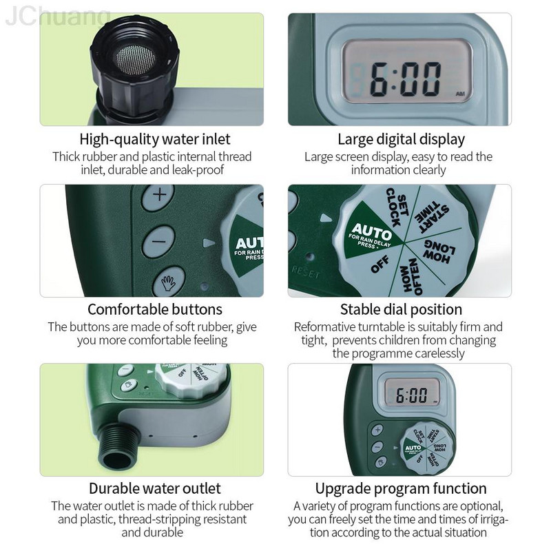 Temporizator de robinet cu furtun programabil Temporizator automat de apă acționat Sistem de stropire Controler de irigare Dispozitiv de udare a grădinii