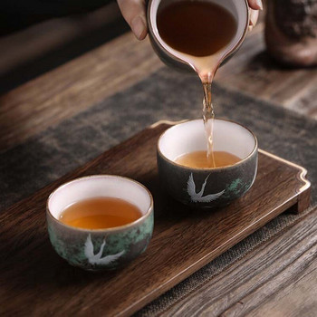 1 τεμ/3 τεμ. Κεραμικό φλιτζάνι καφέ πορσελάνης Ιαπωνικού στιλ Προσωπικά Μονό Περαμικά Φλιτζάνια Τσάι Ποτό Σκεύη Κούπα Κρασί Κούπα Νερού Χονδρική