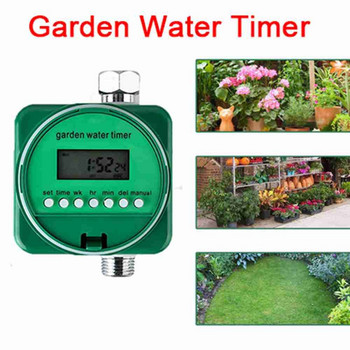 Водоустойчив клапан Автоматичен електронен LCD контролер за напояване на растенията Пръскачки за трева Таймер за поливане