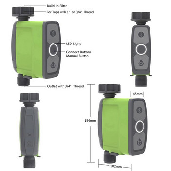 Система за поливане Градински контролер Таймер за напояване Bluetooth свързване Напояване Сензор за влага на почвата Напояване Дропшиппинг