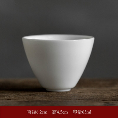 Boutique Dehua fehér porcelán teáscsésze Jáde porcelán kis mesterpohár otthoni kerámia személyes csésze Kung Fu Pu'er teáscsésze ital