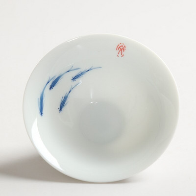 Teáscsésze Kerámia Kung Fu teáscsésze Kézzel festett kerámia fehéráru teáskészlet Nosztalgikus antik típusú csésze MasterCup egyszemélyes retro stílusú csésze