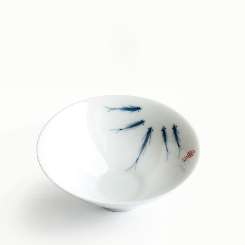 Teáscsésze Kerámia Kung Fu teáscsésze Kézzel festett kerámia fehéráru teáskészlet Nosztalgikus antik típusú csésze MasterCup egyszemélyes retro stílusú csésze