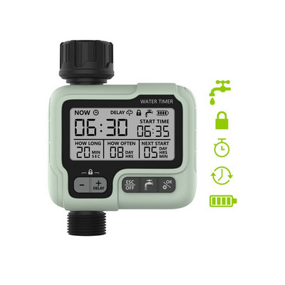 Οθόνη μεγάλης οθόνης Garden Watering Timer Ελεγκτής άρδευσης Ψηφιακό προγραμματιζόμενο σύστημα ποτίσματος βρύσης Σύστημα άρδευσης