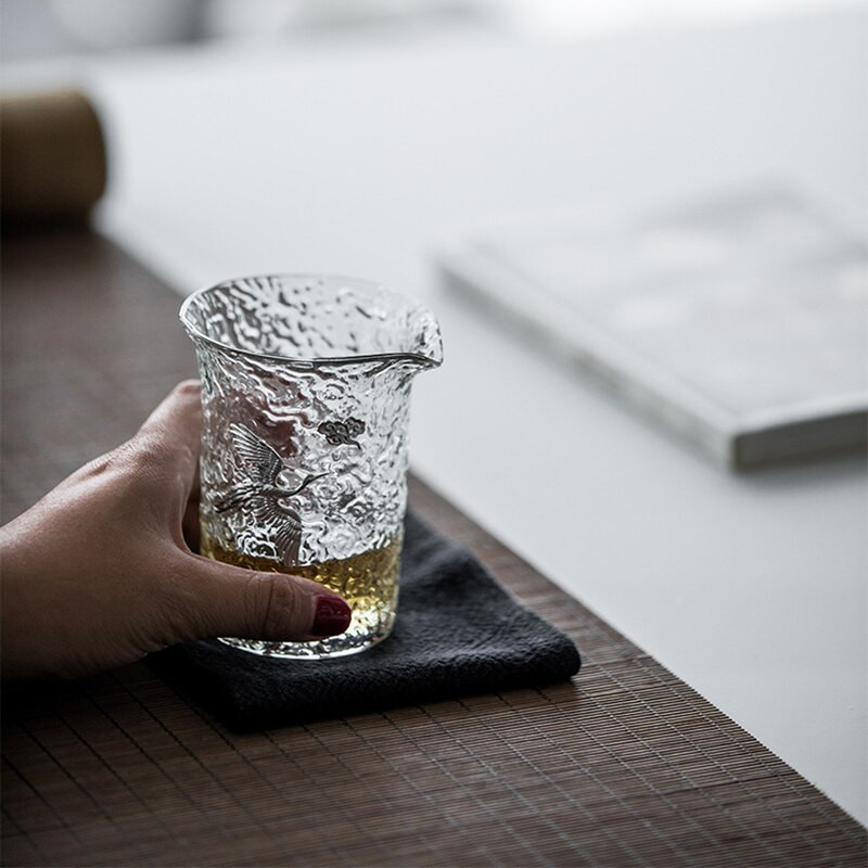 Kínai felhőüveg vásári csésze daru teásbögrék Kung fu tea tengeri teáscsésze teásedény átlátszó vintage teaszertartási edény