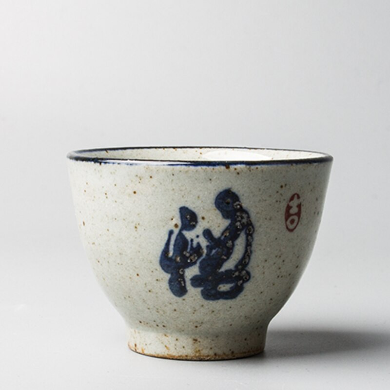 6 stilskih vintage kineskih lončarskih šalica Prekrasan set šalica za vino Čajno posuđe Kaligrafska ceremonija posuda za čaj Antikne šalice za čaj Šalice za kavu