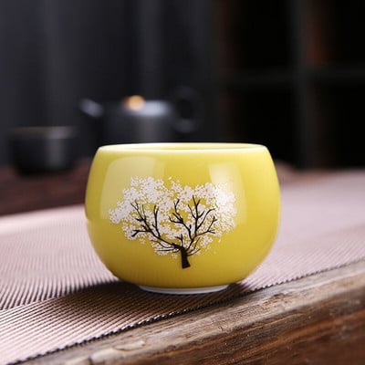 Japán varázslatos sakura csésze hideg hőmérsékletű színváltó teáscsésze kerámia kung fu egypohárszett Különleges ajándék barátoknak