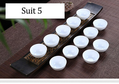 Chinse Kung Fu Cups Fehér kis teástál 12db 28ml