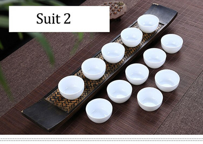 Chinse Kung Fu Cups Fehér kis teástál 12db 28ml