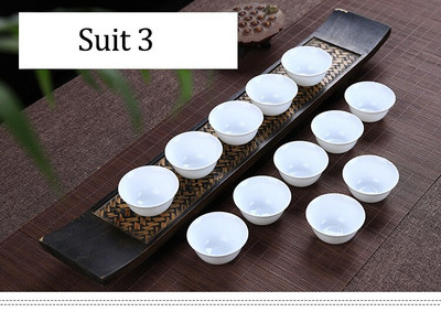 Chinse Kung Fu Cups Fehér kis teástál 12db 28ml