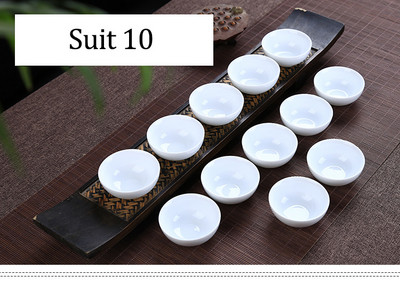 Chinse Kung Fu Cups Fehér kis teástál 12db 28ml
