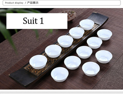 Chinse Kung Fu Cups Fehér kis teástál 12db 28ml