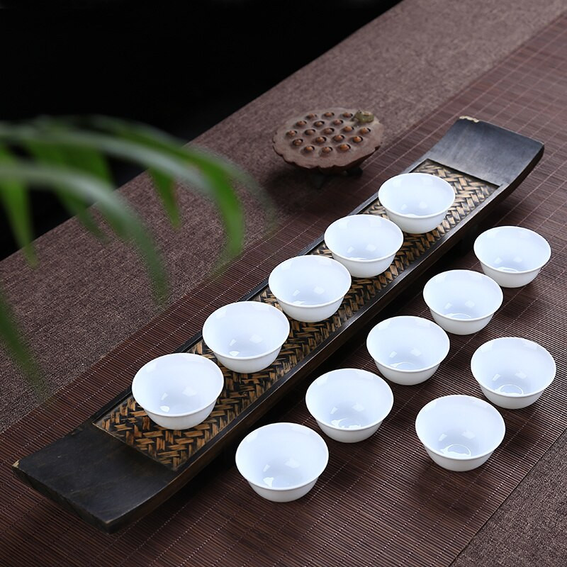 Chinse Kung Fu Cups Fehér kis teástál 12db 28ml