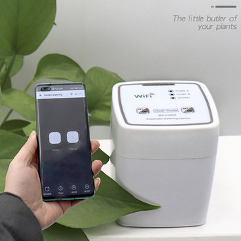 WIFI Интелигентно устройство за поливане Двойна помпа Автоматична система за капково напояване с таймер Дистанционно APP Контролер за градински растения