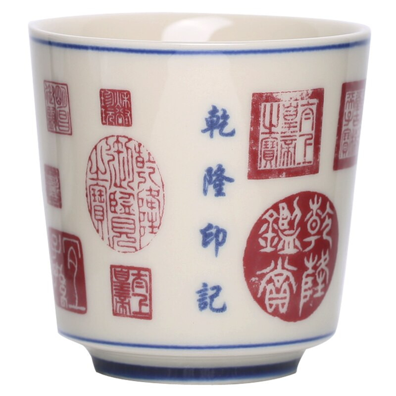 Qianlong vintage kiniškų keraminių puodelių arbatos puodelių rinkinys Arbatos indai Gyvūnai Dubuo arbatos ceremonijai Tigro arbatos puodelio statinė