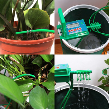 Автоматичен микро домакински комплект за капково напояване Системен спринклер, с интелигентен контролер за вътрешна употреба в градини и бонсай