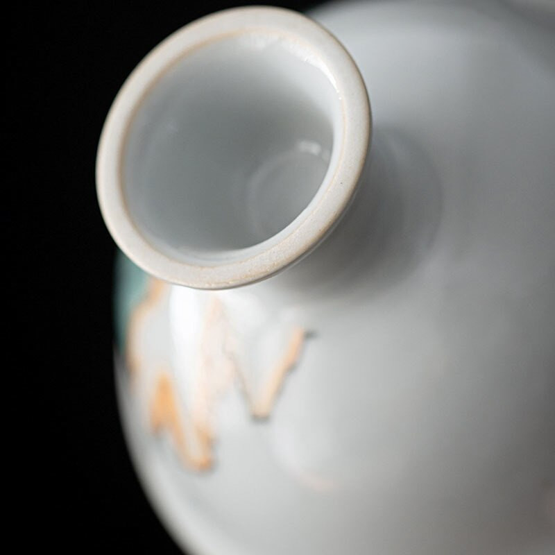 70 ml Retro fehér porcelán minta teáscsésze kézzel festett serleg kis mesterpohár háztartási kung fu tea chazhan teásedény ceremónia