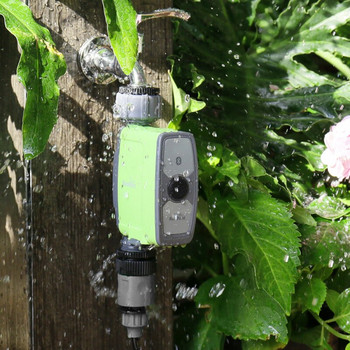 Автоматичен таймер за вода Градински цифров контролер за напояване Сензор за вода Сензор за почвата Интелигентен таймер за разпръскване за открито