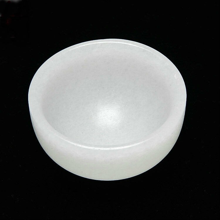 Natūralus baltojo nefrito arbatos puodelis Sveikatingumo Gongfu arbatos indas rankomis raižytas geltonos spalvos nefrito akmeninis žalsvai mėlynas dubenėlis Kinų arbatos ceremonijos meistrų puodeliai