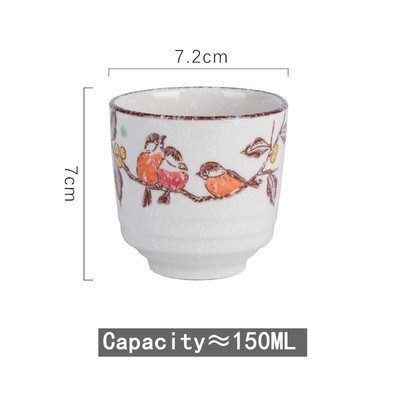 Japán stílusú vintage buborékos teáscsésze kerámia, kézzel készített kis porcelán bögrék mesteri szertartásos csészék Teaház étterem edények