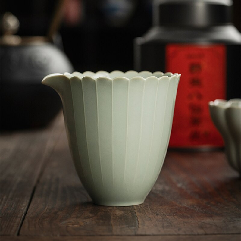 Virágdal Porcelánvásári csésze kínai tea Kung Fu Vintage Zen tea tengeri teáscsésze teásedény Világos zöld tea szertartási edény