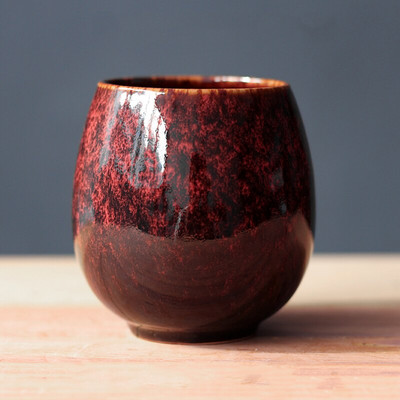 CHANSHOVA 130/150 ml Kínai retro kerámia teáscsésze Kemence csere textúra magas hőmérsékletű égethető kávés bögre Kínai porcelán H338
