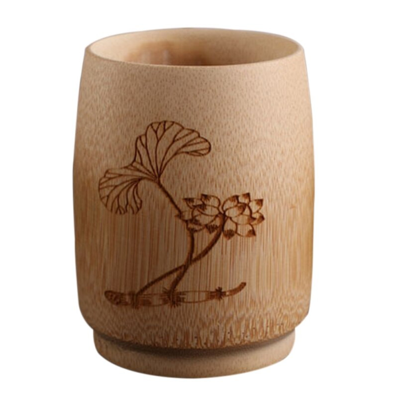 Φυσικό φλιτζάνι μπαμπού Drinking Tea Beer Vintage Coffee Juice Milk Cup Ξύλινο φλιτζάνι πρωινού γάλακτος πρωινού