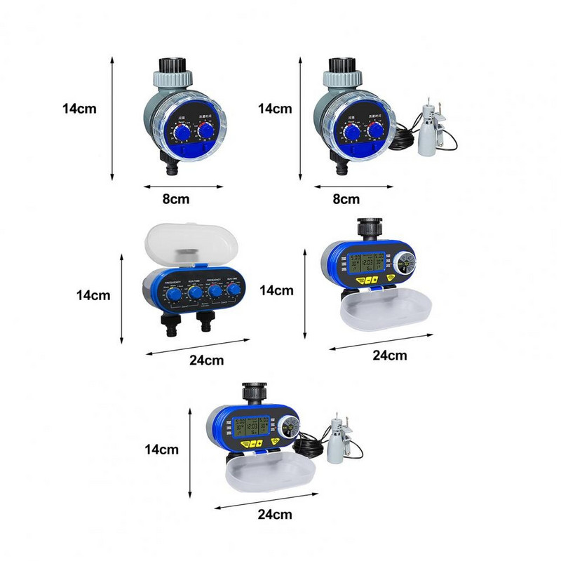 1 set de temporizator digital de apă excelent mini temporizator automat de apă pentru grădină de casă, supapă cu bilă, temporizator de irigare pentru instrument de grădină