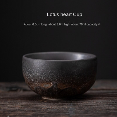 Ceașă de ceai cu glazură din fier de aurire japonez ceașcă de ceai ceașcă de ceai Kung Fu din ceramică ceașcă retro cu parfum de parfum Cupă mică Master Cup cu o singură ceașcă