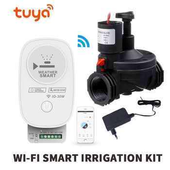 Tuya Wifi Градинска система за поливане на капкови автоматични мултиклапани за напояване Таймер за градински растения Таймер за вода Електронен интелигентен дом