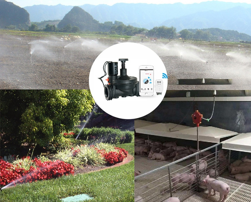 Tuya Wifi Sistem de udare a grădinii de picurare automată cu mai multe supape Temporizator de irigare pentru plante de grădină Temporizator de apă electronic pentru casă inteligentă