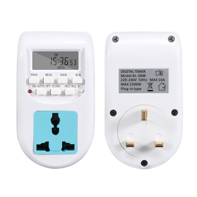 Digitális időzítő kapcsoló Energiatakarékos Smart Power Socket EU UK Plug Programozható elektronikus időzítő