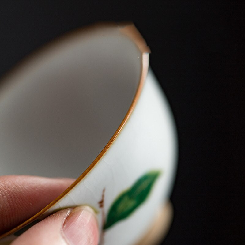 2db kínai Jingdezhen mester teáscsésze kézzel készített porcelán teáscsésze kerámia kávéscsésze teástál Otthoni teáskészlet tartozékok