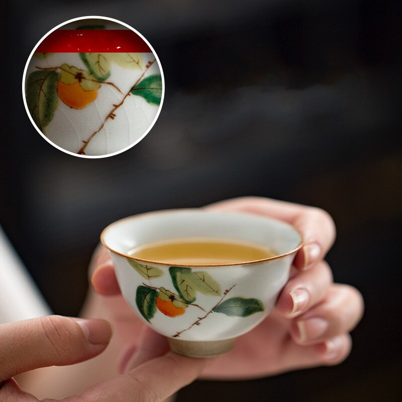 2db kínai Jingdezhen mester teáscsésze kézzel készített porcelán teáscsésze kerámia kávéscsésze teástál Otthoni teáskészlet tartozékok