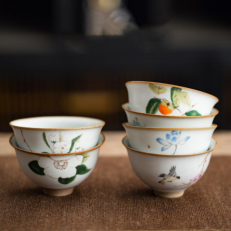 2db kínai Jingdezhen mester teáscsésze kézzel készített porcelán teáscsésze kerámia kávéscsésze teástál Otthoni teáskészlet tartozékok