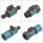 Supapă din plastic cu conector rapid 3/4" filet mamă 3/4" filet tată Agricultura grădină udare prelungire furtun adaptor comutator