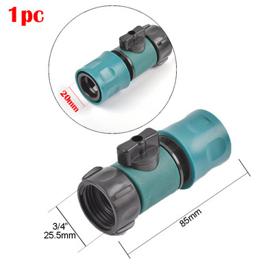 Supapă din plastic cu conector rapid 3/4" filet mamă 3/4" filet tată Agricultura grădină udare prelungire furtun adaptor comutator