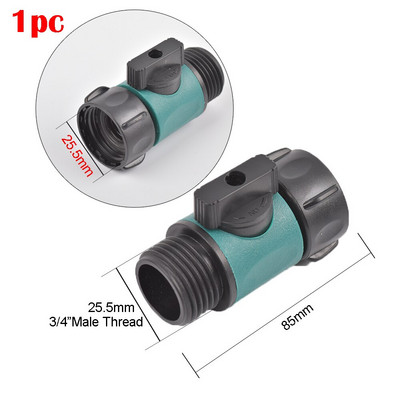 Supapă din plastic cu conector rapid 3/4" filet mamă 3/4" filet tată Agricultura grădină udare prelungire furtun adaptor comutator