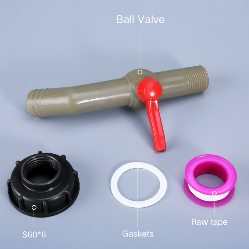 IBC paagi adapter veekuubiku ventiili liitmikud Aia kastmispistik Lihtne kasutada Voolikulüliti segistid Kõrge kvaliteet