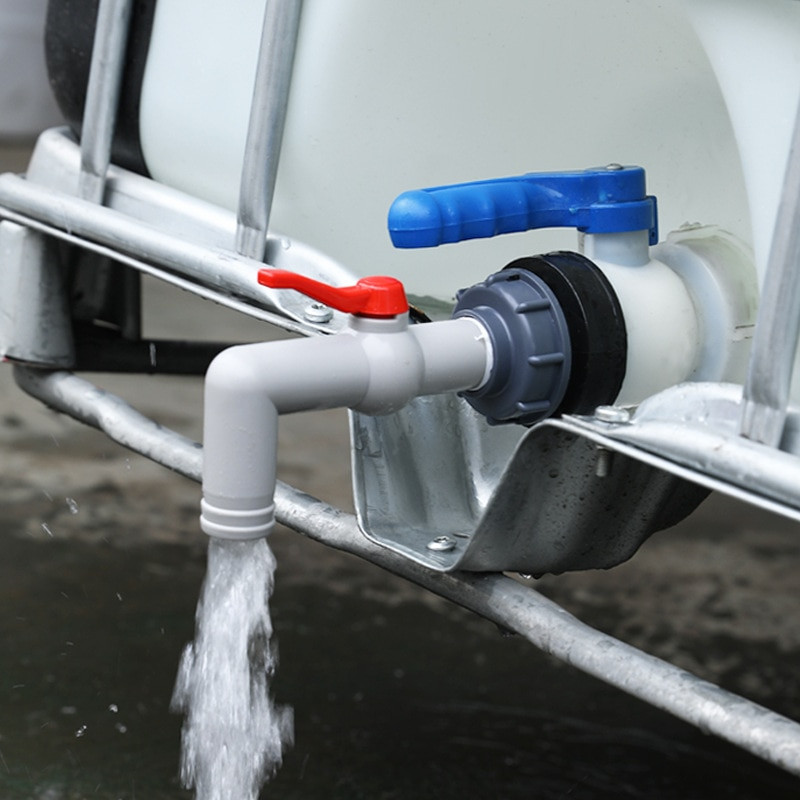 IBC paagi adapter veekuubiku ventiili liitmikud Aia kastmispistik Lihtne kasutada Voolikulüliti segistid Kõrge kvaliteet