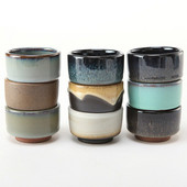 Ceașă de ceai antică Ceramică grosieră ceașcă principală în stil japonez ceașcă de ceai autentică din lut violet castron castron mic creativ pentru ceai