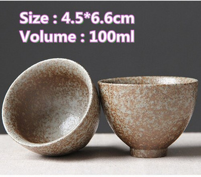 Ceașă de ceai antică Ceramică grosieră ceașcă principală în stil japonez ceașcă de ceai autentică din lut violet castron castron mic creativ pentru ceai