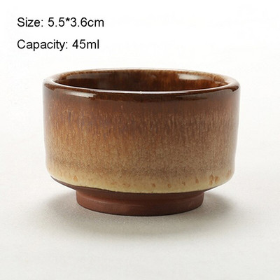 Ceașă de ceai antică Ceramică grosieră ceașcă principală în stil japonez ceașcă de ceai autentică din lut violet castron castron mic creativ pentru ceai