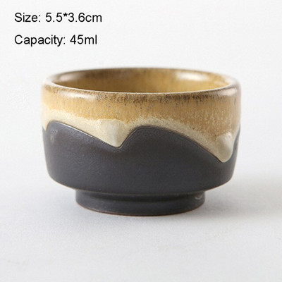 Ceașă de ceai antică Ceramică grosieră ceașcă principală în stil japonez ceașcă de ceai autentică din lut violet castron castron mic creativ pentru ceai