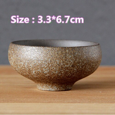 Ceașă de ceai antică Ceramică grosieră ceașcă principală în stil japonez ceașcă de ceai autentică din lut violet castron castron mic creativ pentru ceai