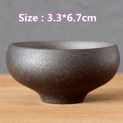 Ceașă de ceai antică Ceramică grosieră ceașcă principală în stil japonez ceașcă de ceai autentică din lut violet castron castron mic creativ pentru ceai