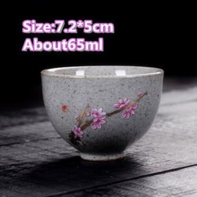 Ceașă de ceai antică Ceramică grosieră ceașcă principală în stil japonez ceașcă de ceai autentică din lut violet castron castron mic creativ pentru ceai