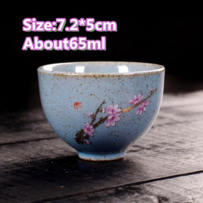 Ceașă de ceai antică Ceramică grosieră ceașcă principală în stil japonez ceașcă de ceai autentică din lut violet castron castron mic creativ pentru ceai