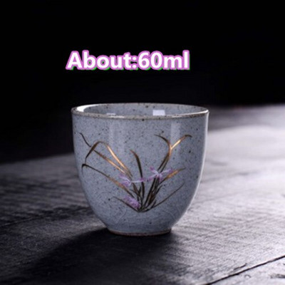 Ceașă de ceai antică Ceramică grosieră ceașcă principală în stil japonez ceașcă de ceai autentică din lut violet castron castron mic creativ pentru ceai